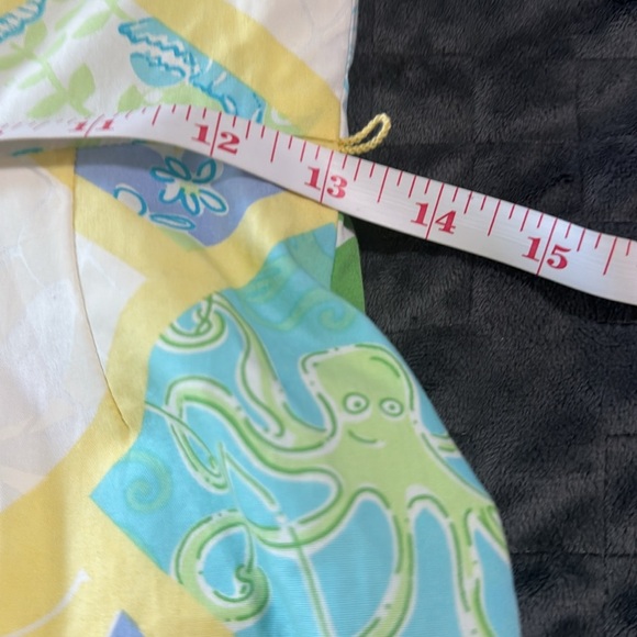 Lilly Pulitzer‎ 90’s Scalloped Strapless with a fun Ocean Themed Dress - Picture 7 of 11